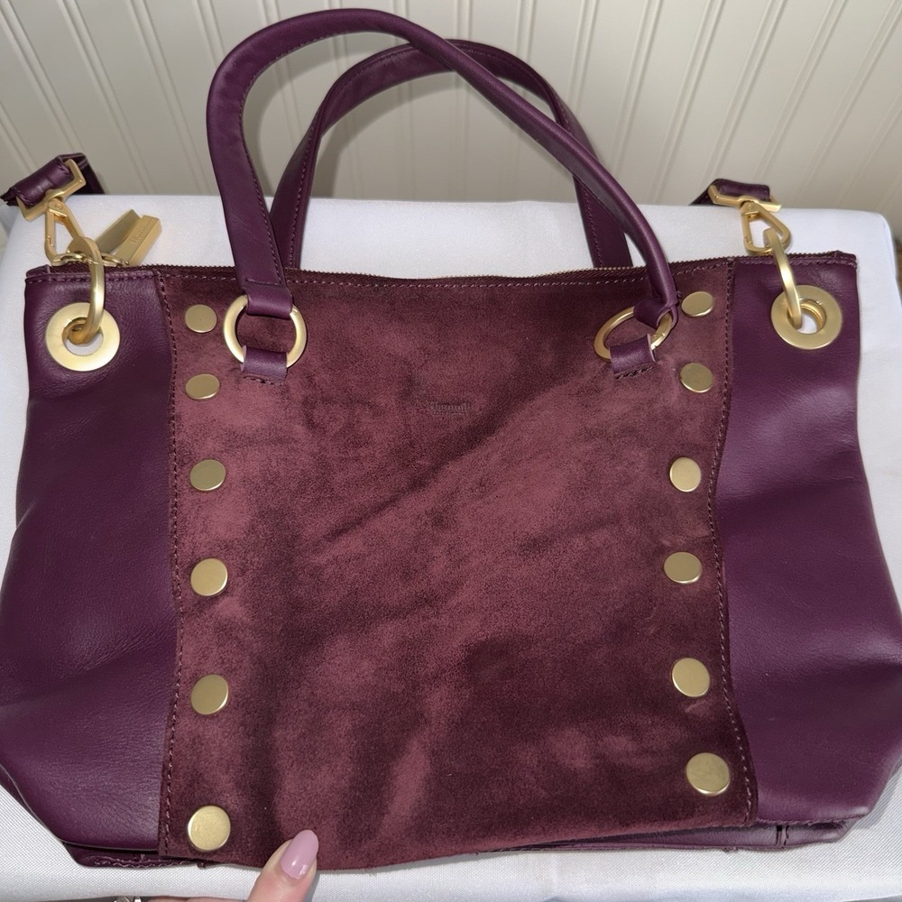 Hammitt Los Angeles Daniel Medium Purple Gold Leather Crossbody Bag Purse EUC - Picture 13 of 16